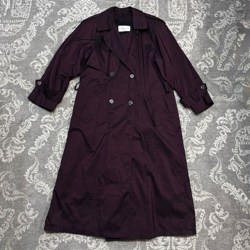 Jones New York Women's Purple Trench Coat